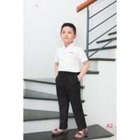 Quần đồng phục học sinh cấp 1 cho bé trai ( hàng thiết kế ) vải mềm mịn, co giãn tốt giúp bé thoải mái vận động