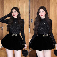 Quần đùi bí nhung miumiu - Quần nữ bí phồng dễ thương 3 màu Q2165