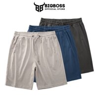 Quần đùi bigsize nam BIGBOSS 80-120kg(2XL-6XL) ngoại cỡ vải bông co giãn, chống nhăn, bền màu,thoải mái SST.01