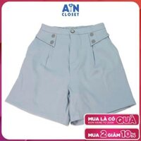Quần đùi cho mẹ Xanh xi măng chéo Hàn - AICDMEJPWQEO - AIN Closet - Size 5 70-75kg
