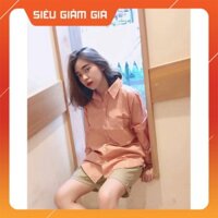 Quần Đùi Dáng Hàn Unisex 🦋 Quần Short Chất Kaki Nam Nữ Style KOREA 2 Màu 🦋