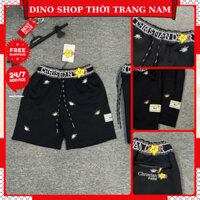 Quần Đùi Đì Ô Nam Thêu Sticker Siêu Đẹp - Quần Đùi Đì ô Nam Cạp Chun Thêu Chữ Cực Chất
