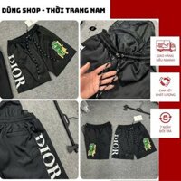 Quần đùi gió nam thêu hình khủng long cực ngầu - Quần gió lót lưới thêu logo cao cấp