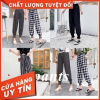 Quần Đũi Họa Tiết Dài Cạp Cao Bo Gấu, Quần đũi siêu mát - Chấm Bi To