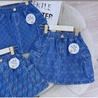 Quần dùi jean giả váy bé gái Có quần lót trong 10-30kg