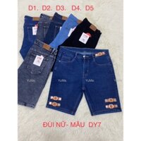 Quần Đùi Jean HOTTREND Mẫu -DY7 Lưng Cao cao cấp *[FREESHIP Khi Mua Hàng] * Vải dày và co giãn HL-011