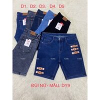 Quần Đùi Jean HOTTREND Mẫu -DY9 Lưng Cao cao cấp *[FREESHIP Khi Mua Hàng] * Vải dày và co giãn HL-011