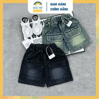 Quần đùi Jean QN7 bé trai 2-8 tuổi đủ size (9-24kg) short lửng bé trai mùa hè năng động thoáng mát | ĐỨC TRÍ KIDS
