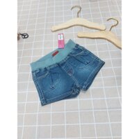 Quần đùi jeans nhí lưng thun xanh  150