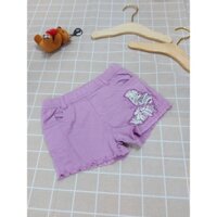 Quần đùi kaki tím hình bươm bướm