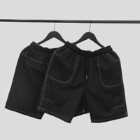 Quần đùi Kaki túi hộp Unisex nam nữ The A  ,Quần short giá tốt lưng thun co giãn big size SHO-U05