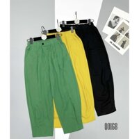 Quần đũi lụa tơ dáng Baggy cạp cao siêu xinh nữ