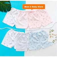 Quần đùi MIOMIO 0m-24m phom rộng - Mèo mây xanh,1 m  3-5kg