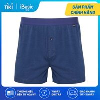 Quần đùi nam cotton mặc nhà iBasic SHM003 - Xanh đen - L