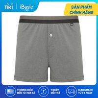 Quần đùi nam cotton mặc nhà iBasic SHM003 - Xám Đậm - S