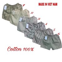 Quần đùi nam cotton mặc nhà thoáng mát - M45-50kg