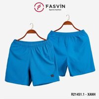 Quần đùi nam ngắn chạy bộ Fasvin R21451.HN vải Dù Gió nhẹ mát tiện dụng thể thao hay mặc nhà - Xanh.1 - Size 4  64 - 72kg