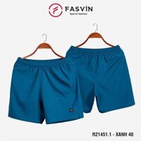 Quần đùi nam ngắn chạy bộ Fasvin R21451.HN vải Dù Gió nhẹ mát tiện dụng thể thao hay mặc nhà - Xanh 40.1 - Size 5  72 - 78kg