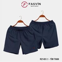 Quần đùi nam ngắn chạy bộ Fasvin R21451.HN vải Dù Gió nhẹ mát tiện dụng thể thao hay mặc nhà - Tím than.1 - Size 4  64 - 72kg