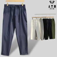 Quần Đũi Nam , Quần Dài Đũi , Quần Mặc 4 mùa Quần đũi dài nam ống côn cạp chun dây rút