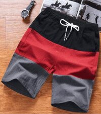 Quần đũi nam sọc ngang phong cách SQ502 - Đỏ - 4XL