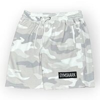 Quần đùi nỉ tập gym nam DOGYMSHOP chất thun dày dặn form rộng thoải mái vận động QGQL9 - Rằn ri - XL 75 - 85kg dưới 1m85