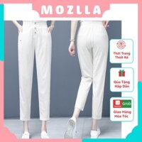 Quần Đũi Nữ Baggy Khuy Bọc Cao Cấp Linqin Fashion