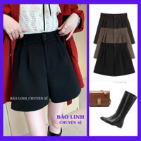 Quần Đùi nữ Bảo Linh, Quần Short Ống Rộng BIGSIZE Lưng Cao Phong Cách Hàn Quốc - Hàng mới về