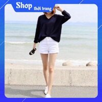 Quần đùi nữ chất kaki co giãn