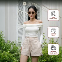 Quần đùi nữ Hori Short tôn dáng trendy chất vải Linen Rayon Thương hiệu Lux Clothing