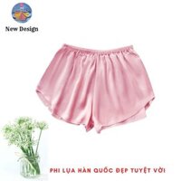 Quần Đùi Nữ New Design, Quần Short Nữ Cạp Chun, Vải Lụa Mịn, Thoáng Mát ,Mặc Thoải Mái Nhiều Màu  40-65 kg QA0003 - Hồng - Freesize