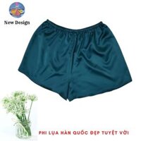 Quần Đùi Nữ New Design, Quần Short Nữ Cạp Chun, Vải Lụa Mịn, Thoáng Mát ,Mặc Thoải Mái Nhiều Màu  40-65 kg QA0003 - Xanh Cổ vịt - Freesize