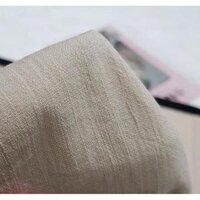 Quần đũi nữ ống rộng dài lưng cao chun sau vải đũi nhật dáng dài đẹp Q118 - Be tối,XL