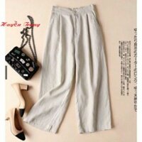 Quần đũi ống rộng suông nữ kiểu nhật, khóa cúc. siêu mát lạnh