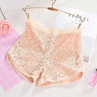 Quần Đùi Ren, Quần Váy Mặc Trong Kiểu Hoa Cúc - Da