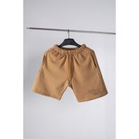 Quần đùi Stop Body Shaming Nâu