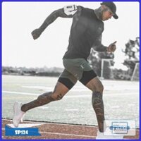 Quần đùi tập gym nam 2 lớp ASRV SP124, Quần short thể thao nam lót legging [Gym T-Rex]