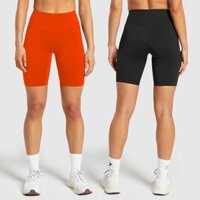 Quần đùi tập gym yoga quần Biker 2 lớp legging nữ nâng mông tôn dáng Quần thể thao nữ cạp cao co dãn 4 chiều Hàg Xuất Dư