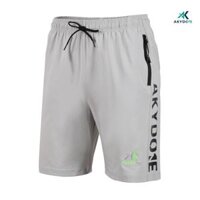 Quần đùi thể thao nam Akydo One Phản Quang 7 màu, quần tập luyện thể thao, tập Gym, Chạy bộ, .... - Xám - M50-60Kg