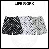 Quần Đùi Unisex Lifework Monogram Pattern Shorts LW232KS101