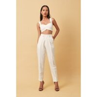 Quần form đứng cá tính lưng cao mặc chất liệu mát mịn dày dặn DIGNITY PANTS- ELE