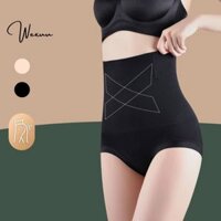 Quần gen bụng chất cotton lạnh không viền WEXUU cạp cao hai lớp 4 nẹp định hình eo chống cuộn - GB46