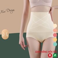 Quần gen bụng XUU cạp cao cotton lạnh cao cấp 4 thanh nẹp chống cuộn siết eo gọn tôn dáng - GB46