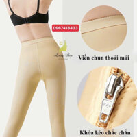 Quần gen nịt định hình đùi eo, nâng mông sau hút mỡ, tập gym, dây khóa kéo tiện lợi