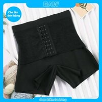 Quần Ghen Nịt Bụng, Quần Lót Đùi Mặc Váy Có Khuy Nịt Bụng Ôm Bụng Dưới, Quần Lót Su Cạp Cao Giảm Eo Và Mỡ Bụng Sau Sinh QG13 - đen - Size M 40-50kg
