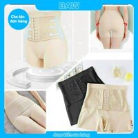 Quần Ghen Nịt Bụng, Quần Lót Đùi Mặc Váy Có Khuy Nịt Bụng Ôm Bụng Dưới, Quần Lót Su Cạp Cao Giảm Eo Và Mỡ Bụng Sau Sinh QG13 - da - Size L 51-57kg