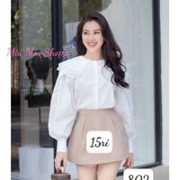 Quần giả váy chữ A lưng cao có quần lót trong chất vải vimter l1 sẵn 4 màu phối đồ siêu xinh