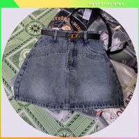 Quần giả váy jean 2 màu siêu xinh – Dáng A tôn dáng, hack chân dài, dễ phối đồ, phong cách Hàn Quốc