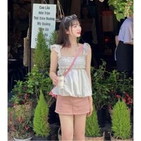 Quần Giả Váy Jeans Cạp Cao Nhiều Màu Lựa Chọn Thời Trang M7128