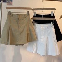 Quần Giả Váy Nữ Lưng Thun Chất Vải KaKi Có Lót Quần Bên Trong Lên Dáng Siêu Xinh